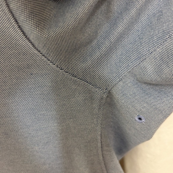 Lululemon Polo Shirt Men's XXL Light Blue Short Sleeve Wicking Stretch - Picture 12 of 12